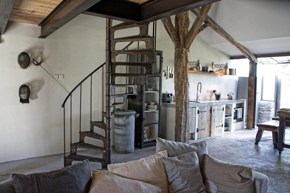 Kitchen or kitchenette, Living room, Dining area