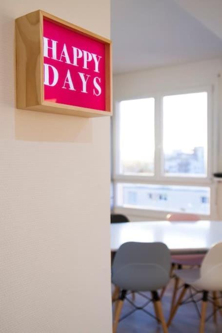 Le Happy Days -Grand T4 convivial Apartment in Dijon