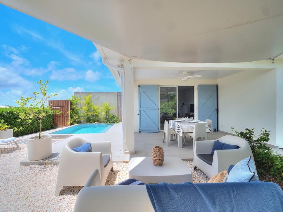 Patio, Day, Balcony/Terrace, Living room, Garden view, Pool view, Swimming pool