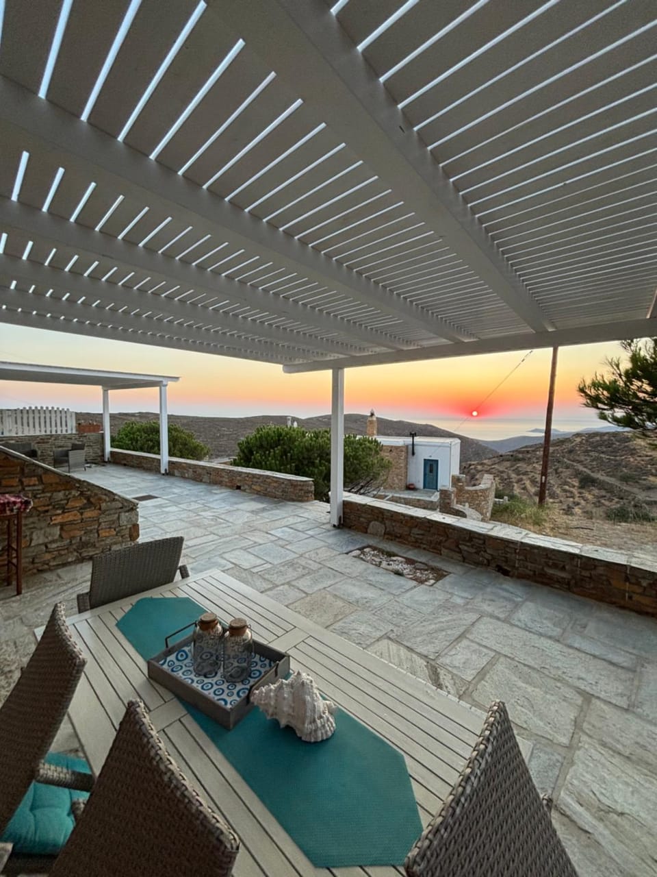 View (from property/room), Seating area, Sea view, Sunset