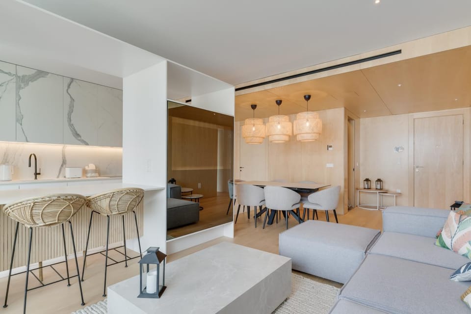 Living room, Seating area, Dining area
