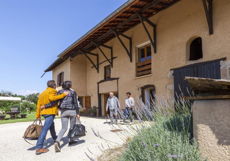 Property building, People, group of guests