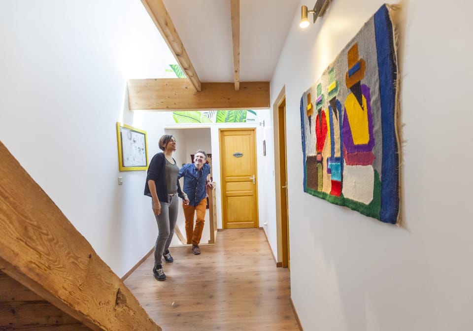 Property building, People, group of guests