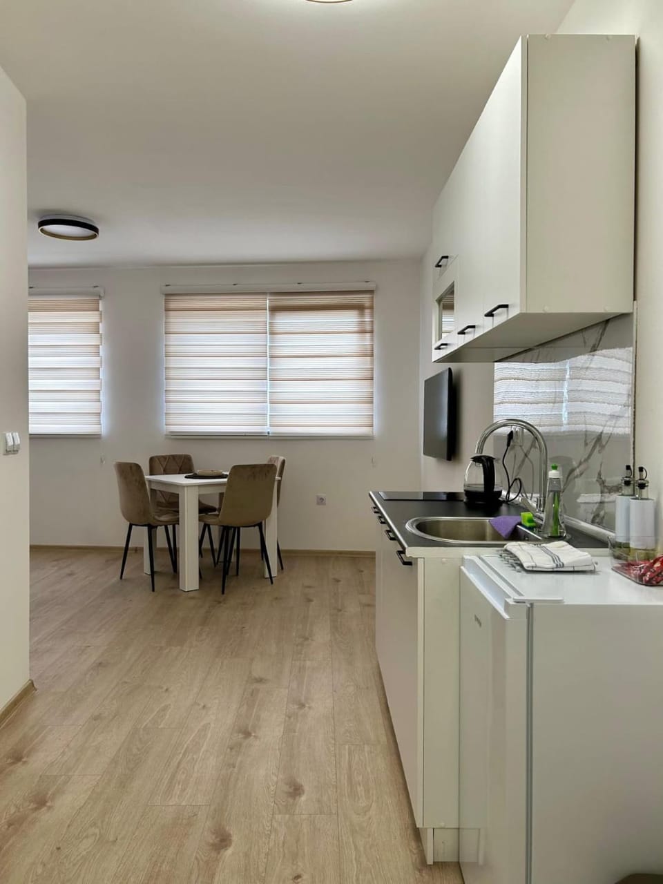 Kitchen or kitchenette, Dining area, oven, stove