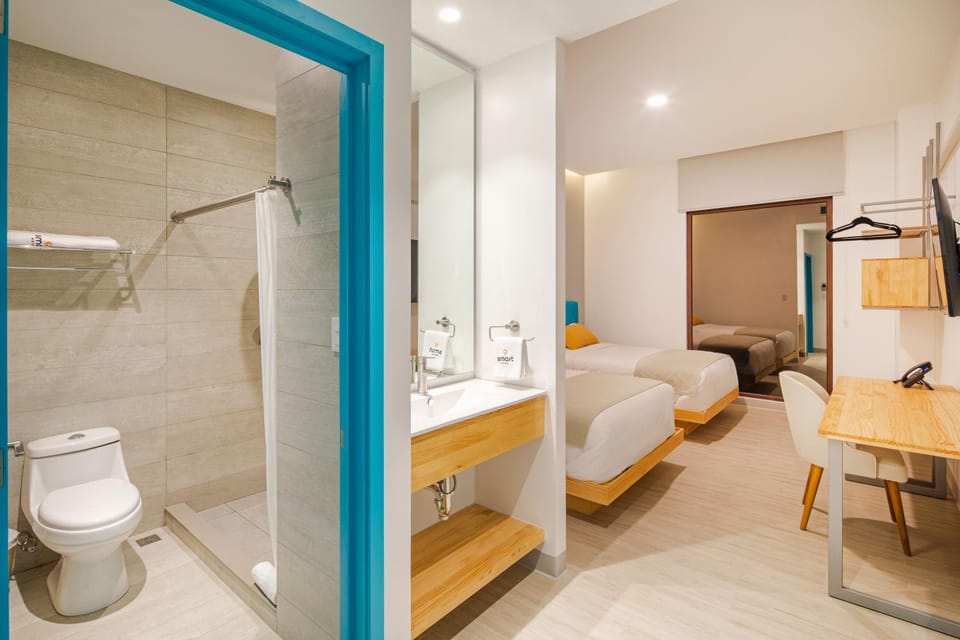 Shower, Bathroom, Photo of the whole room, Bedroom