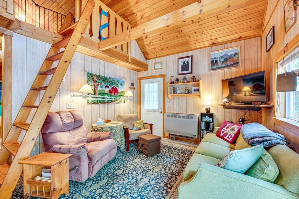 Denmark Waterfront Cabin w/ Dock & Charcoal Grill! Cabin in Bridgton
