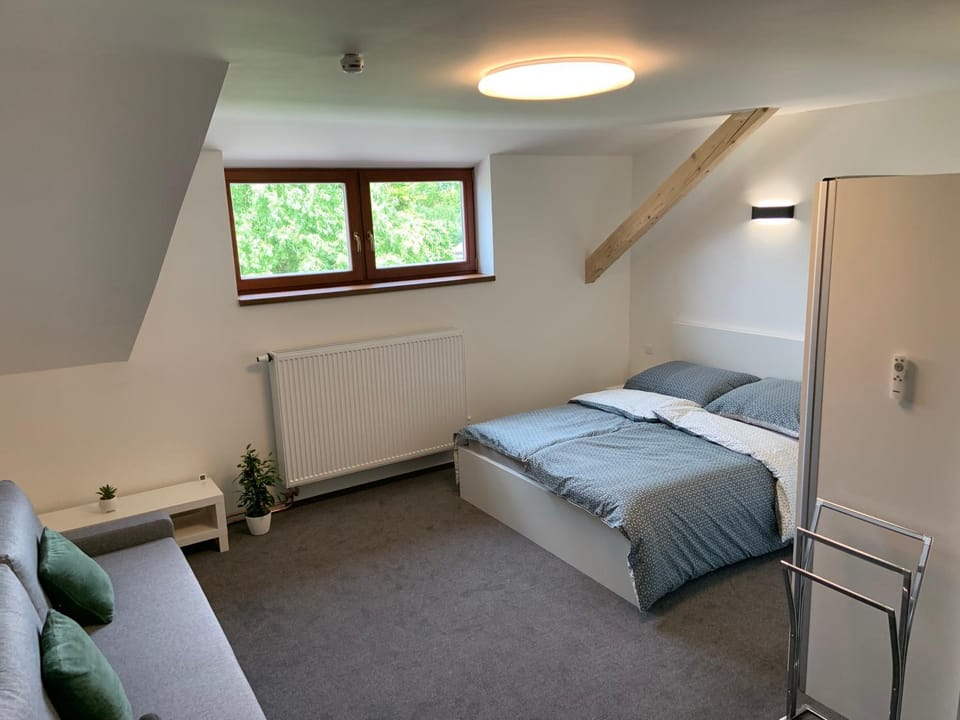 Bed, Living room, Photo of the whole room, Bedroom