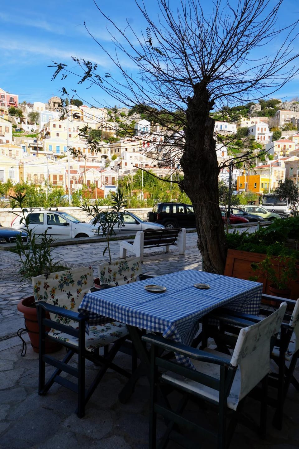 Patio, Natural landscape, Seating area, City view, Parking