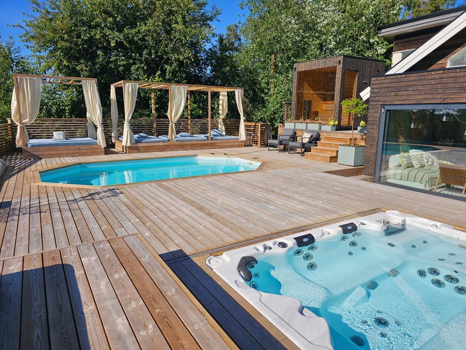 Hot Tub, Spa and wellness centre/facilities, Pool view, Swimming pool