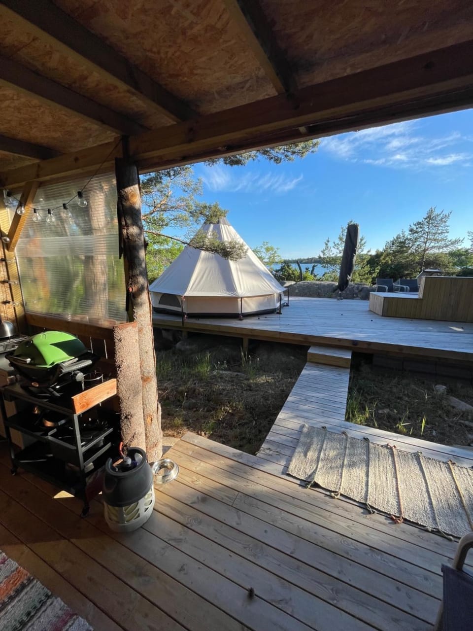 Härligt privat Glamping med bastutält Luxury tent in Finland