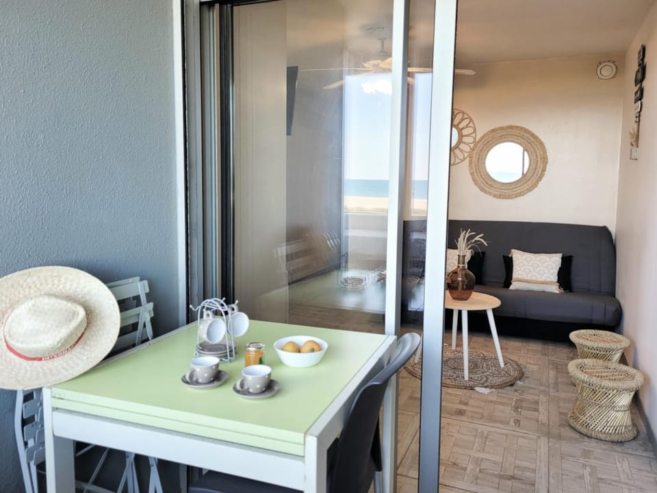 Canet-en-Roussillon - T2 moderne 4 pers, accès direct plage, terrasse vue mer - FR-1-794-103 Apartment in Canet-en-Roussillon