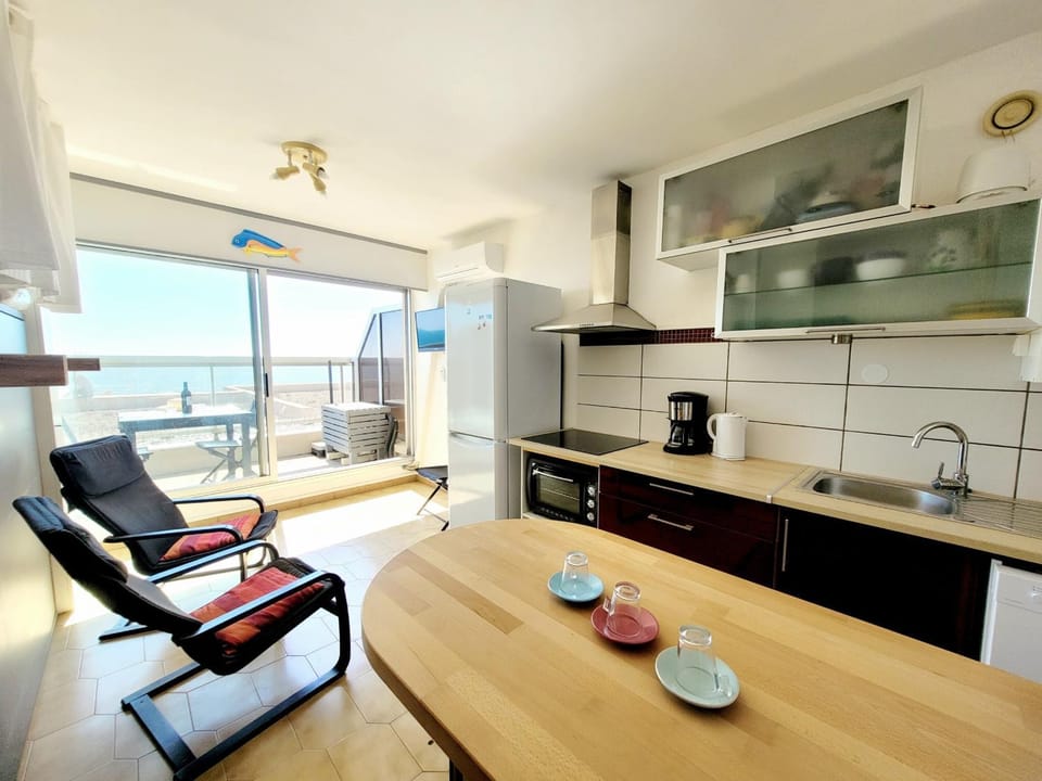 Canet-en-Roussillon - Studio 2 pers - Vue mer - Résidence calme - FR-1-794-133 Apartment in Canet-en-Roussillon