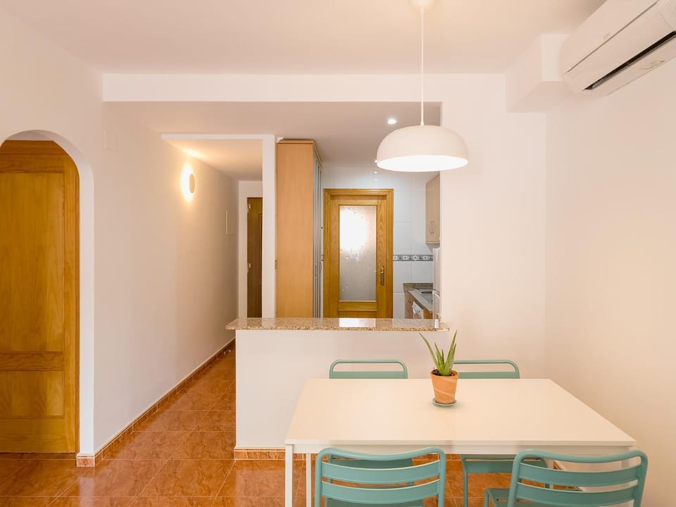 Dining area, air conditioner