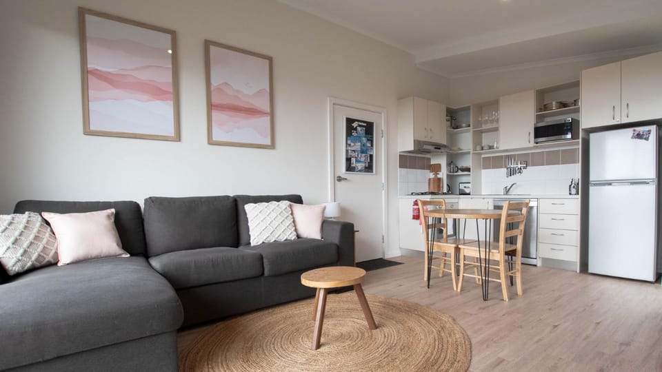 Kitchen or kitchenette, Living room, Dining area