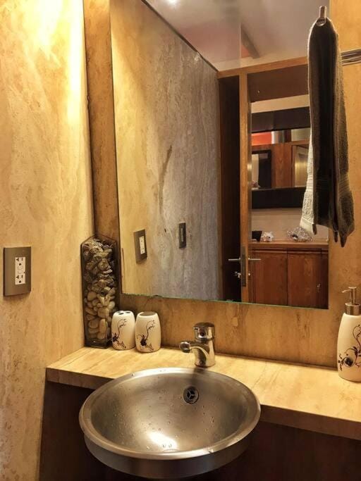 Bathroom, towels