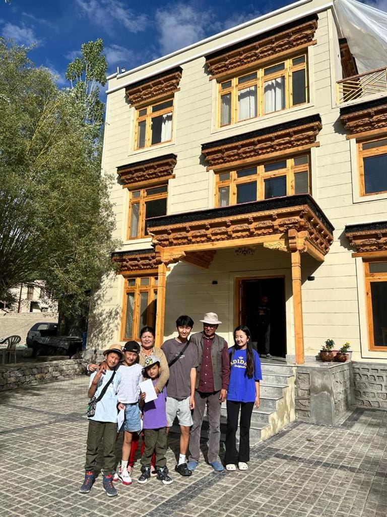 Property building, People, group of guests