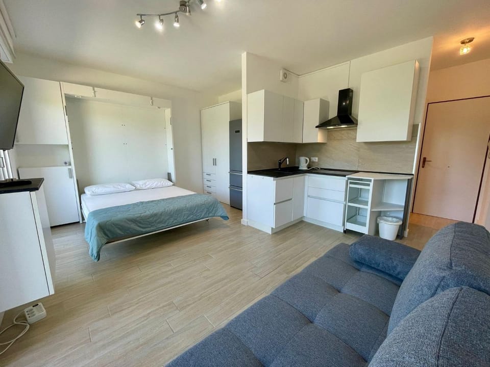 Living room, kitchen