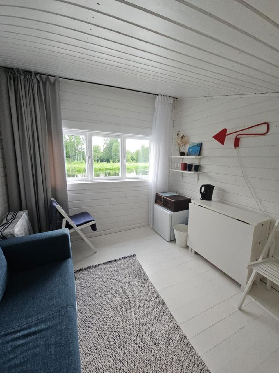 White boat house Aluksne Apartment in Latvia