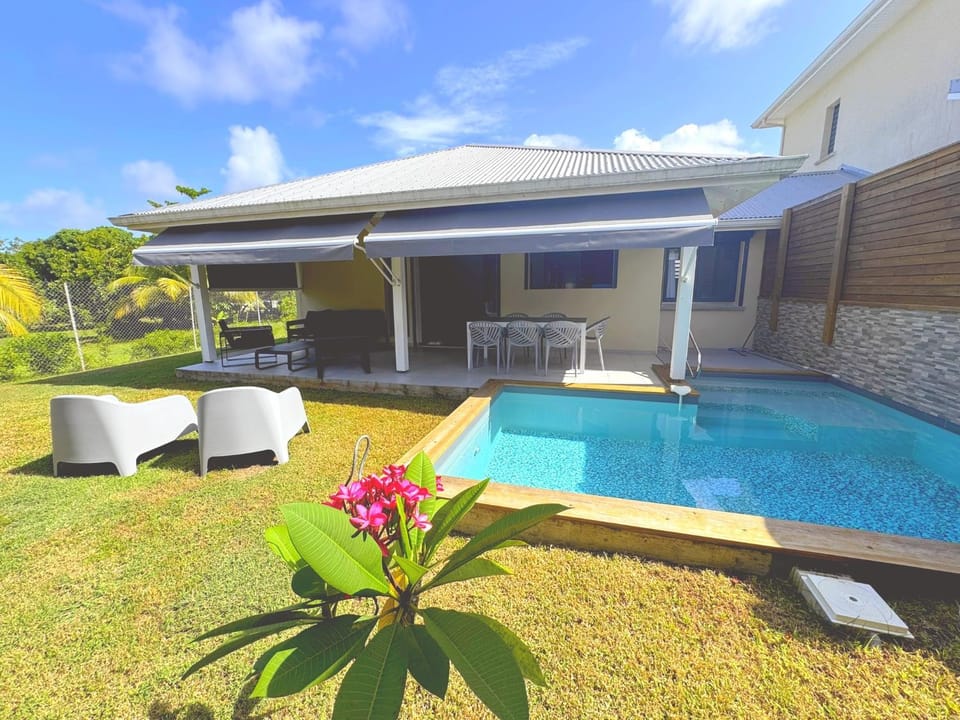 Property building, Patio, Garden view, Pool view, Swimming pool