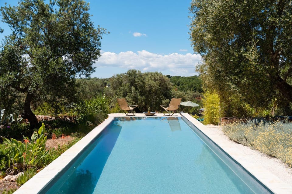 Property building, Living room, Swimming pool