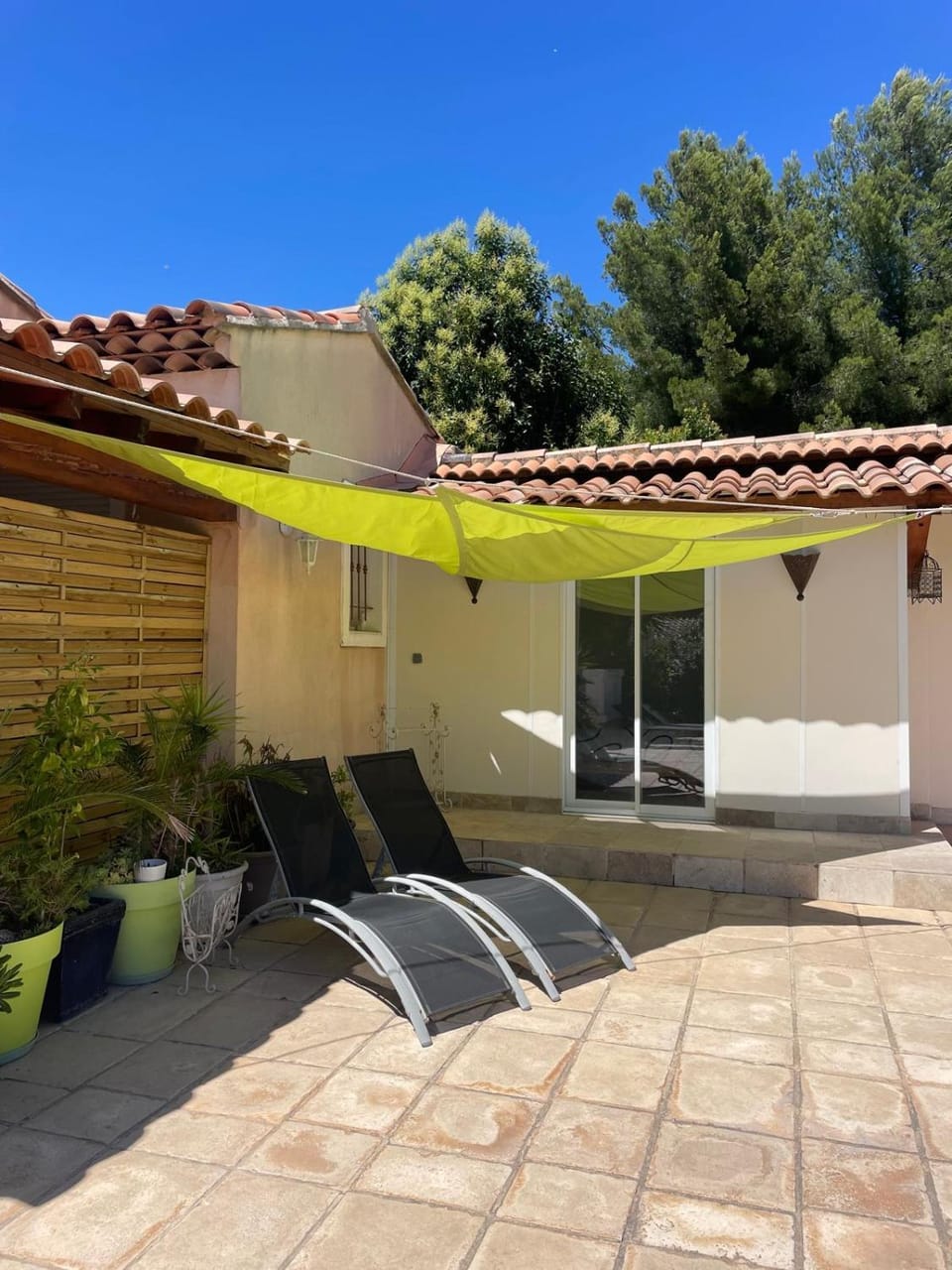 Garden view, sunbed