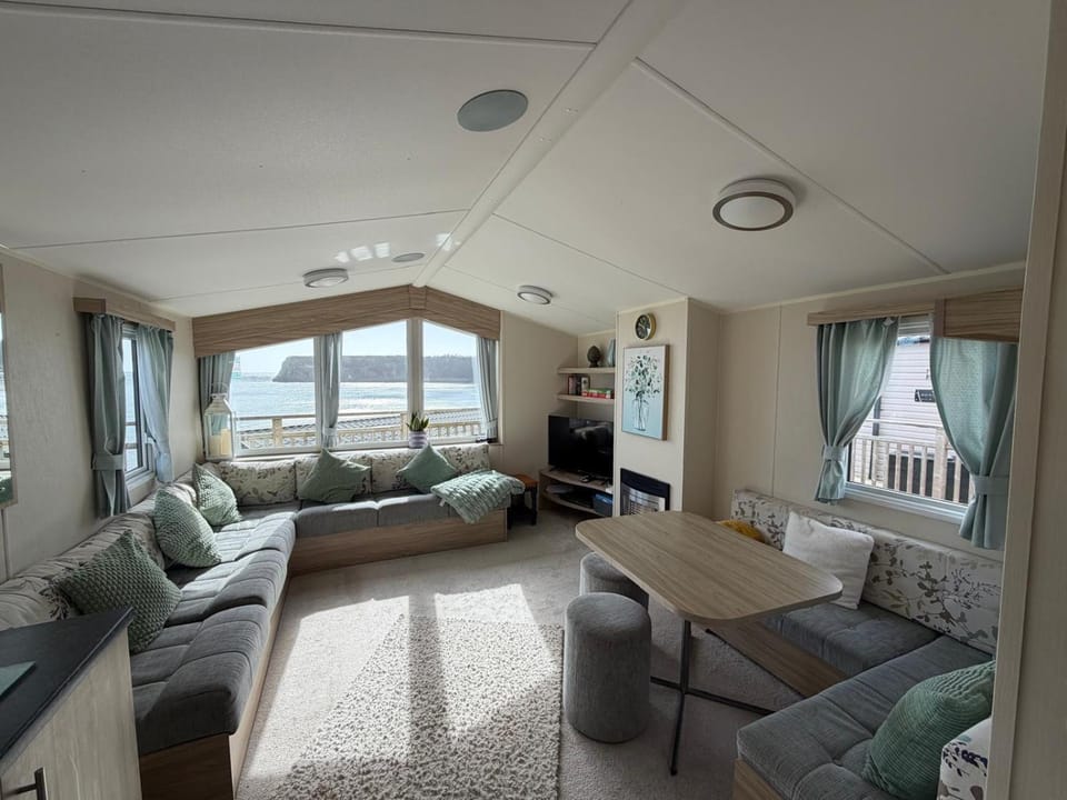 Living room, Seating area, Sea view