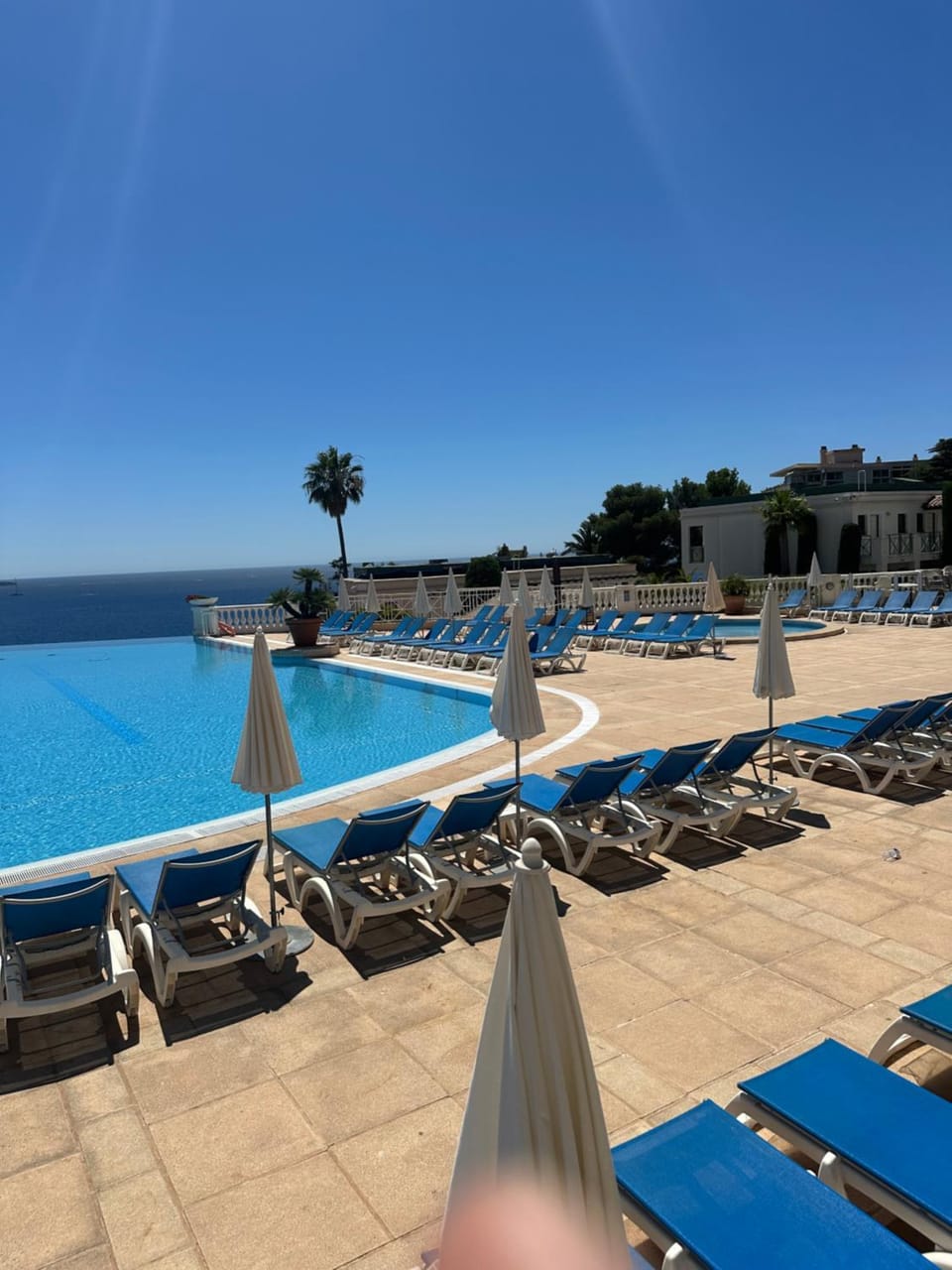 Pool view, Sea view, Swimming pool, sunbed