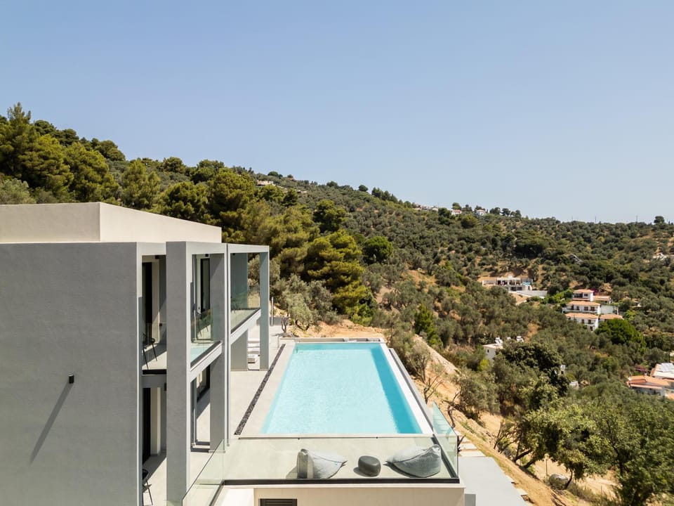 Natural landscape, Mountain view, Pool view