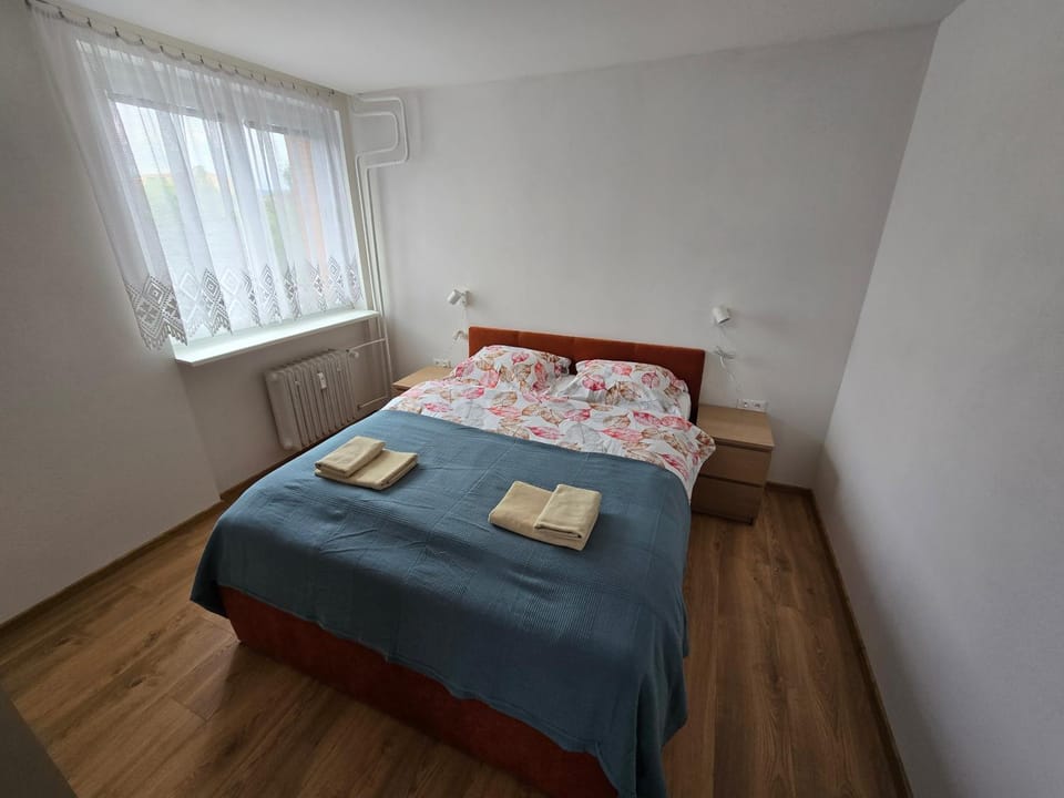 Photo of the whole room, Bedroom, towels