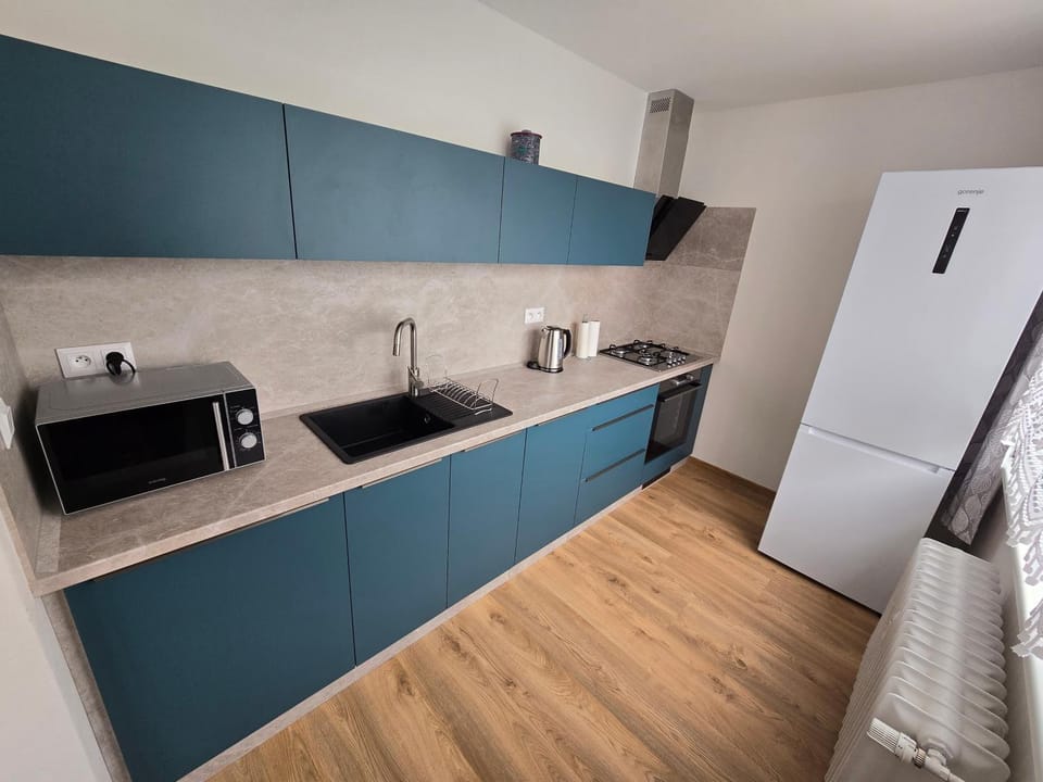 Coffee/tea facilities, Kitchen or kitchenette, oven