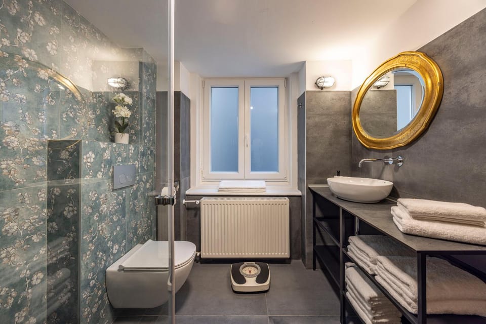 Shower, Toilet, Bathroom, towels