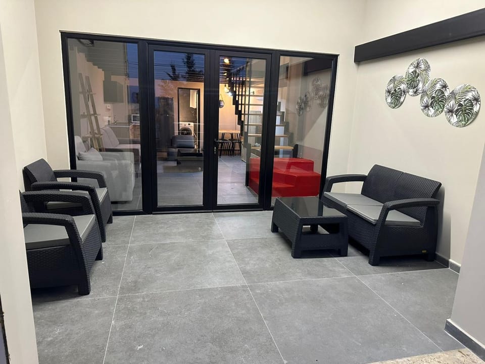 Patio, Living room, Seating area