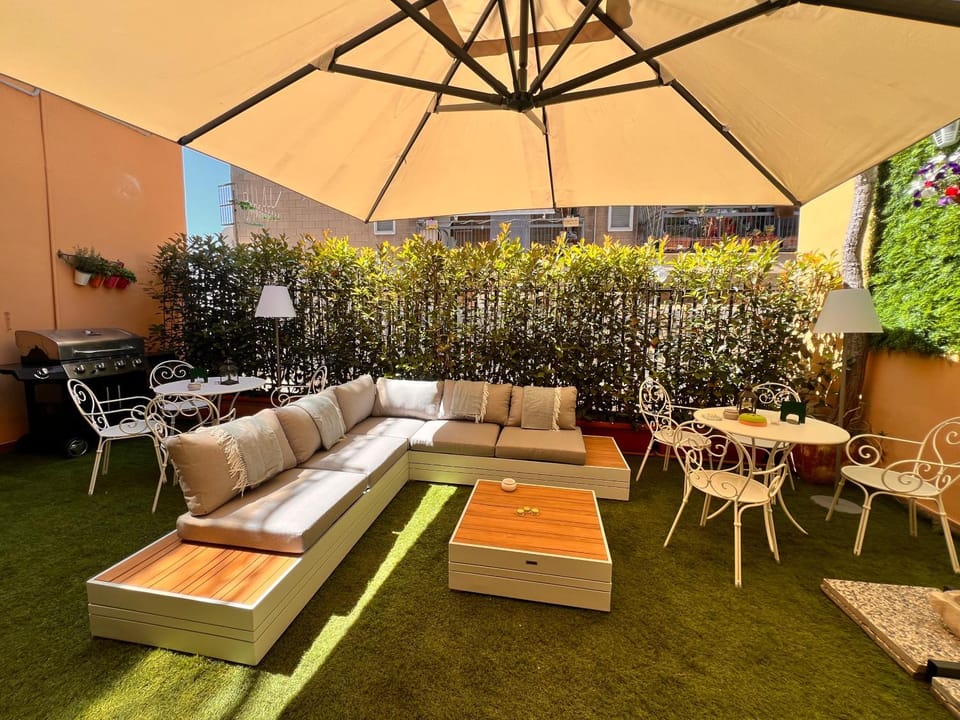 Spring, Garden, Balcony/Terrace, Garden view