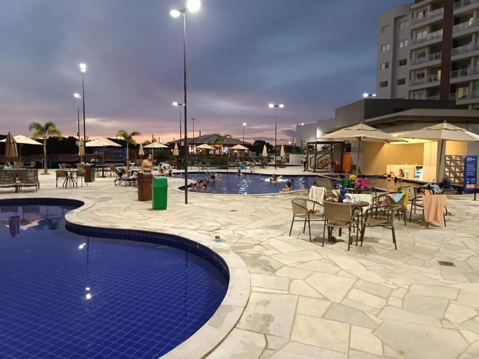 Swimming pool, Sunset