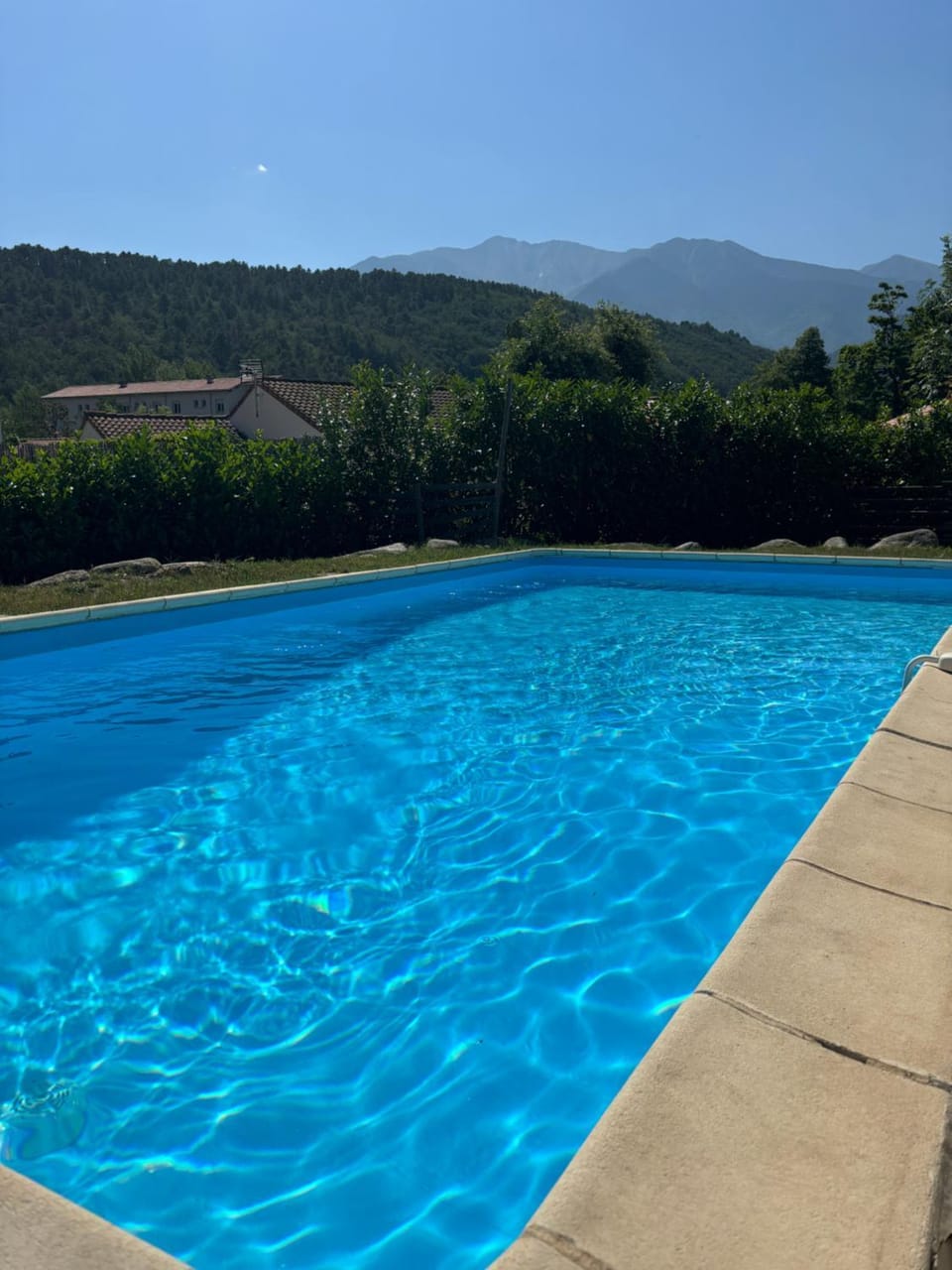 Natural landscape, Mountain view, Pool view, Swimming pool