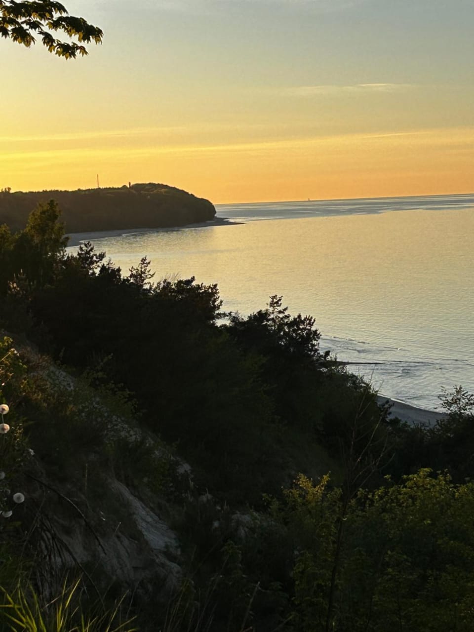 On site, Sunset