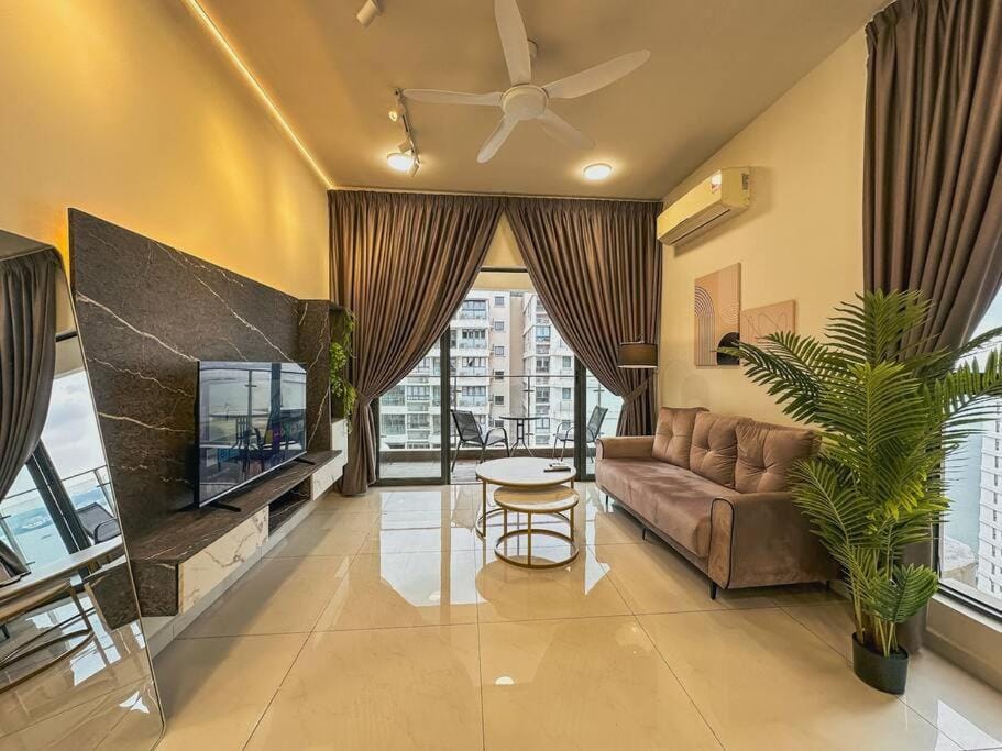 Living room, air conditioner