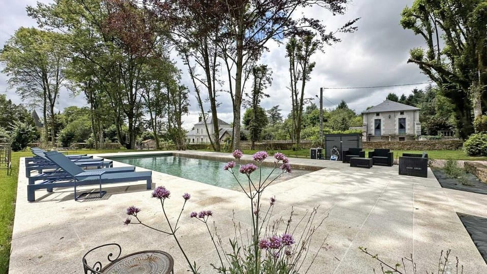 Garden, Garden view, Pool view, Swimming pool, sunbed