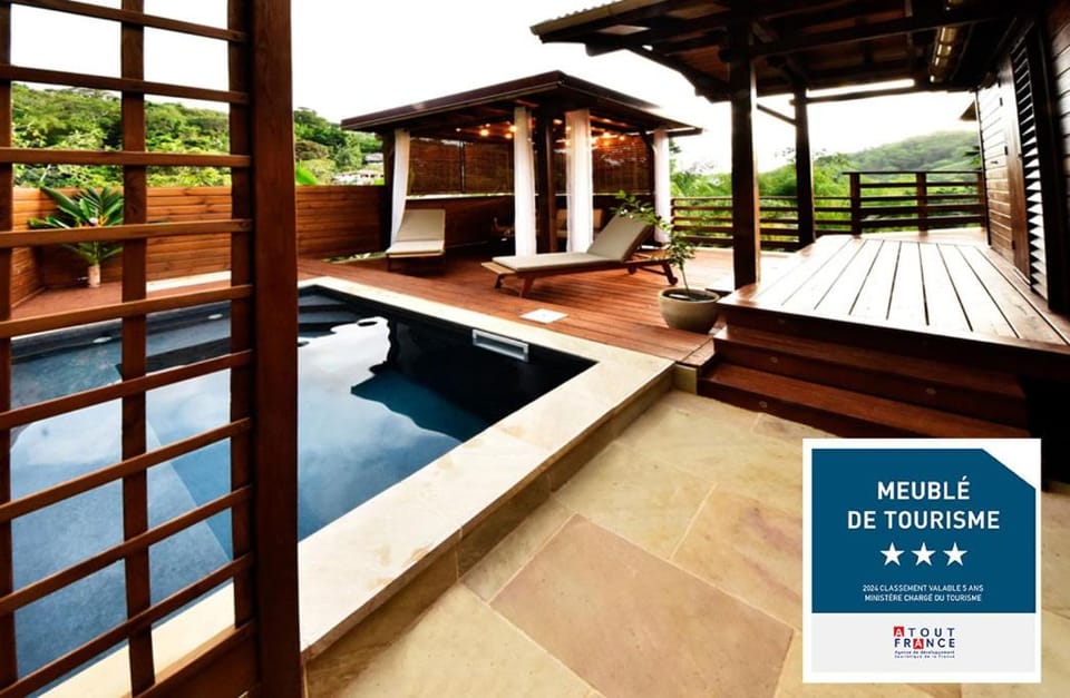 Patio, Pool view