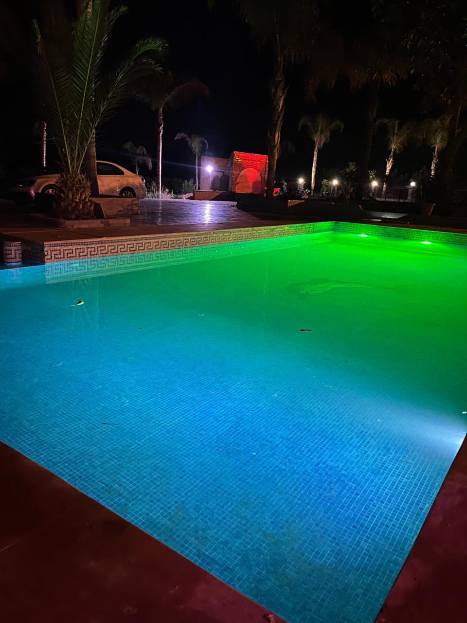 Night, Swimming pool