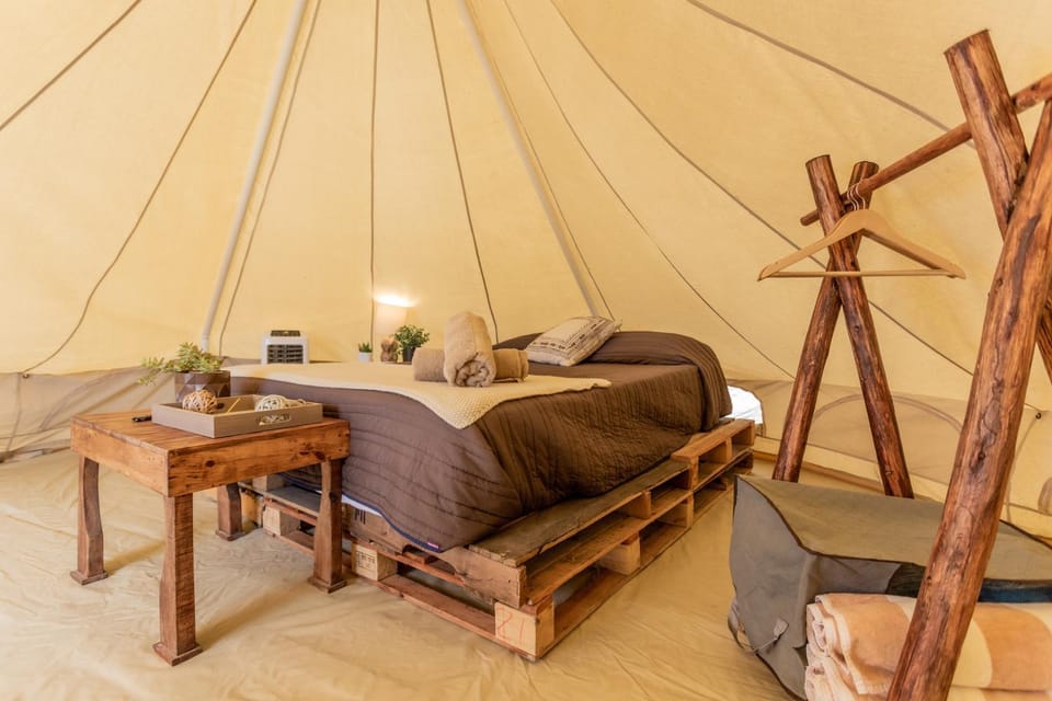 RUSTICO LOUNGE-Tipi With AC in front of the beach Campground/ 
RV Resort in Baja California Sur
