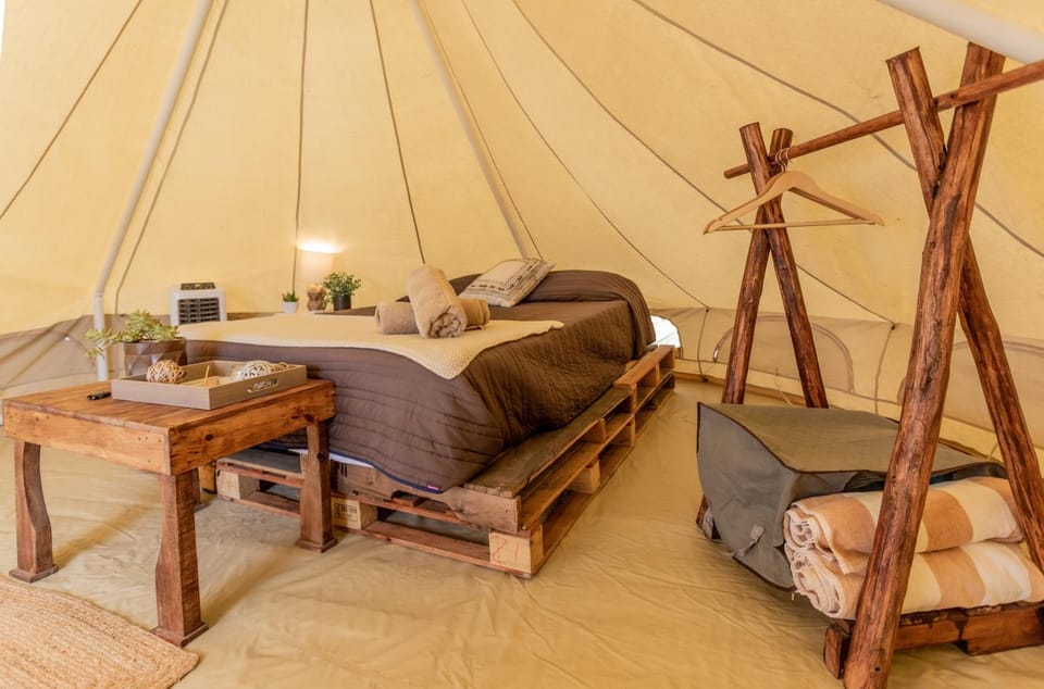 RUSTICO LOUNGE-Tipi With AC in front of the beach Campground/ 
RV Resort in Baja California Sur