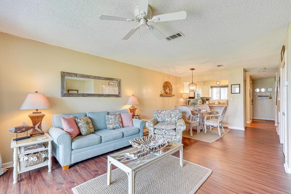 Breezy PCB Retreat w/ Balcony - Walk to Beach! House in Panama City Beach