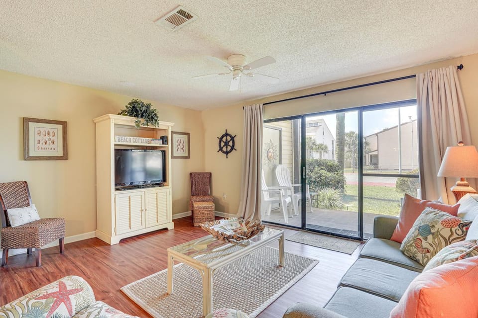Breezy PCB Retreat w/ Balcony - Walk to Beach! House in Panama City Beach