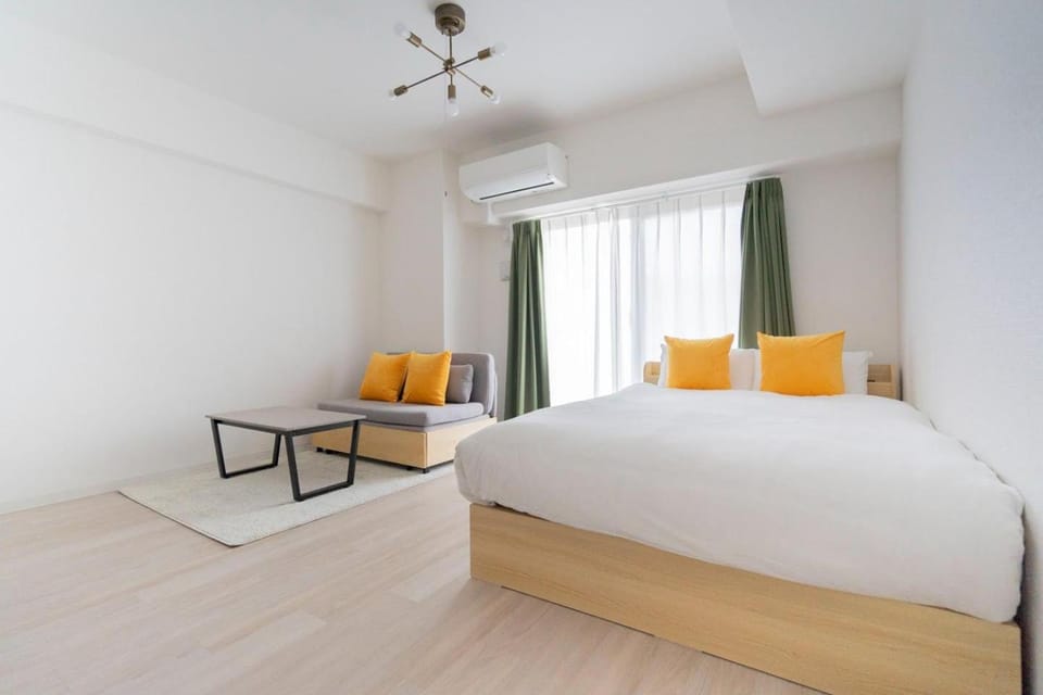 Bed, Bedroom, air conditioner
