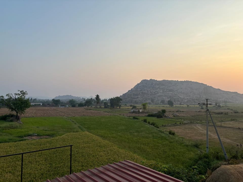 Natural landscape, Mountain view, Sunset