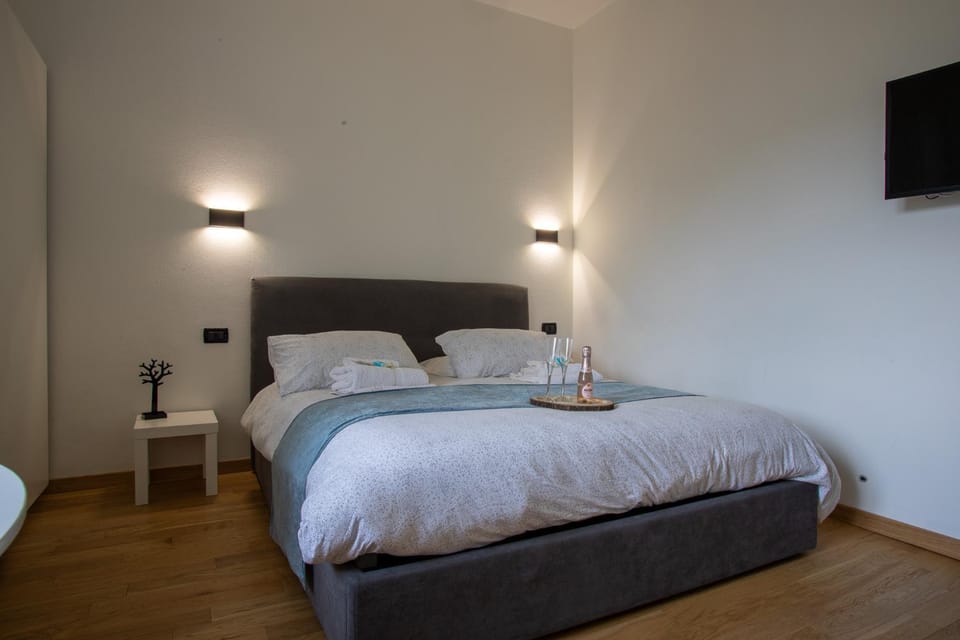 Bed, TV and multimedia, Photo of the whole room, Bedroom