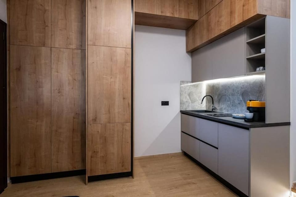Kitchen or kitchenette, wardrobe