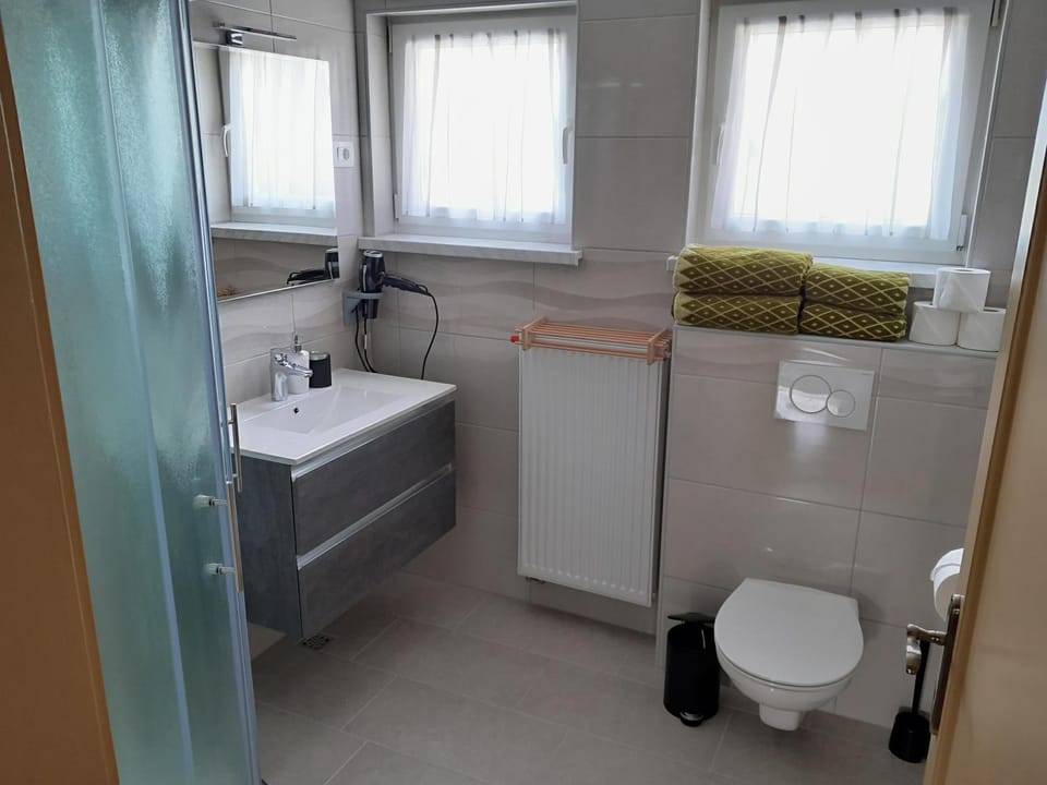Toilet, Bathroom, towels