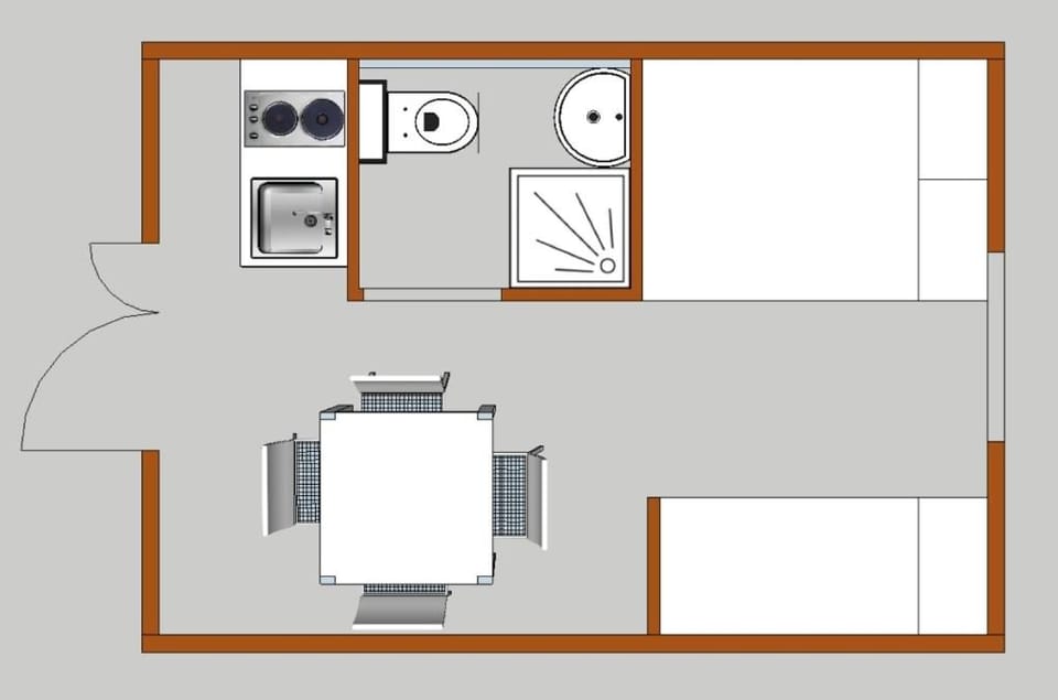 Gîte Pigne 2/4 pers. - Camping Les Berges du Bramont House in Auvergne-Rhône-Alpes